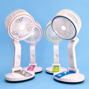 Rechargeable Folding Table Fan with LED Light Price in Bangladesh