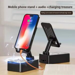 3-in-1 Bluetooth Speaker Phone Stand with Power Bank in Bangladesh