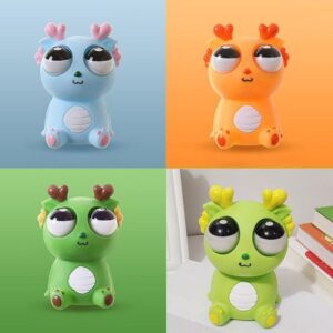 Cute Baby Dragon Squeeze Googly Eye Toy - 1Pcs