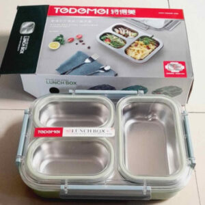 TEDEMEI Stainless Steel Lunch Box 3 Compartments