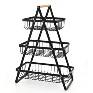 3 Layer Food Rack - Black