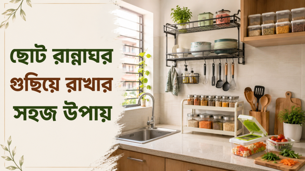 ছোট রান্নাঘর গুছিয়ে রাখার সহজ উপায় kitchen organization tips in Bangladesh